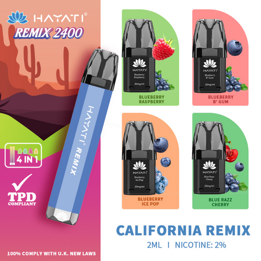 Hayati Remix 2400 Puffs 4in1